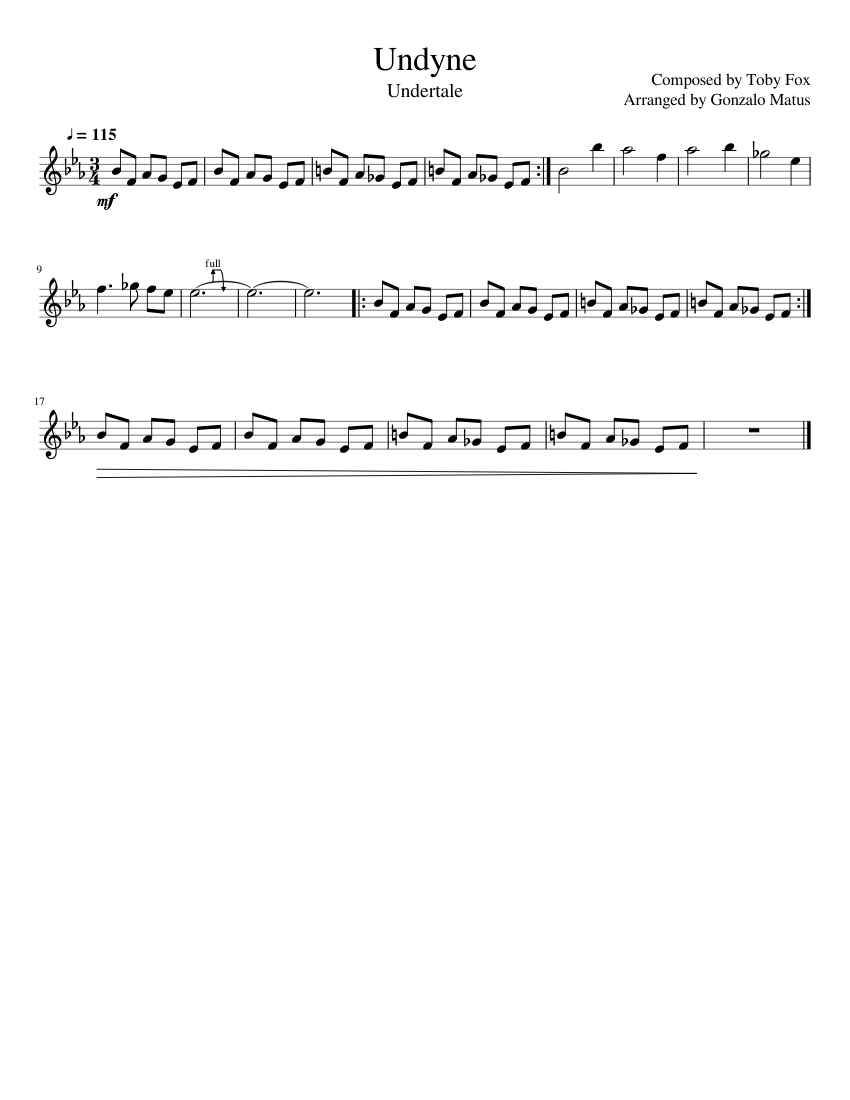 Undyne - Violin Solo