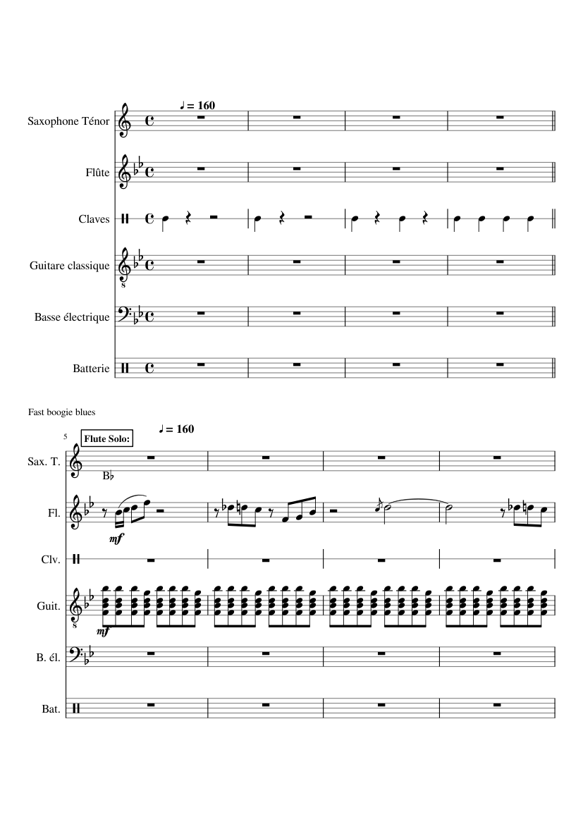 Going Up The Country Sheet Music with Chords for Flute, Saxophone tenor ...