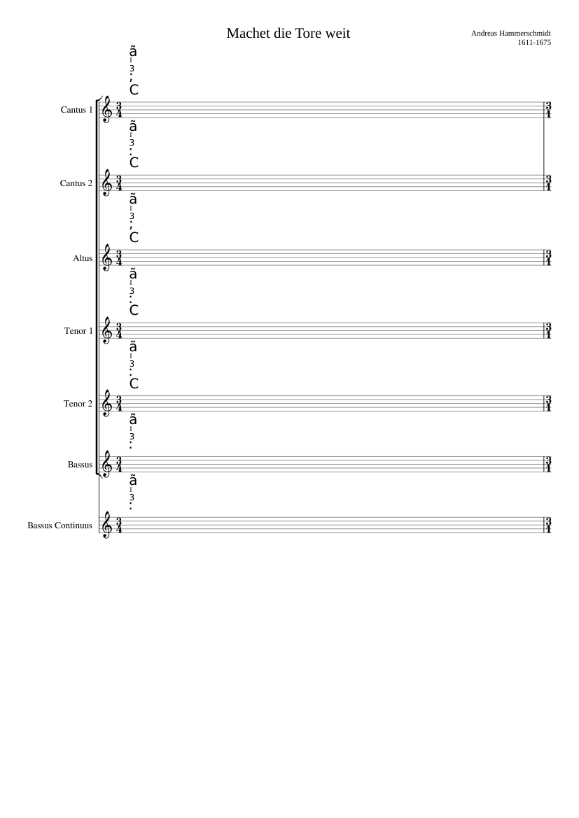 Machet die Tore weit (long version)