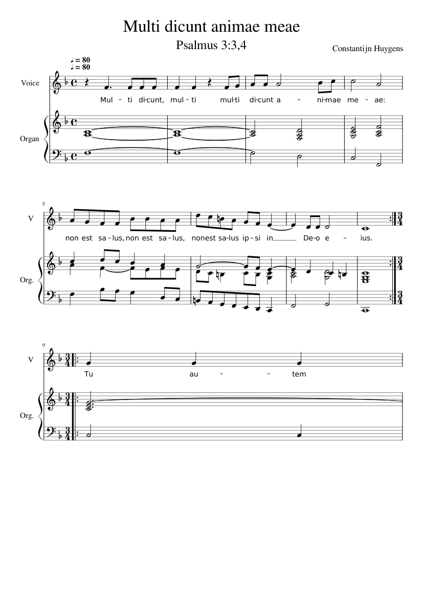 Multi dicunt animae meae