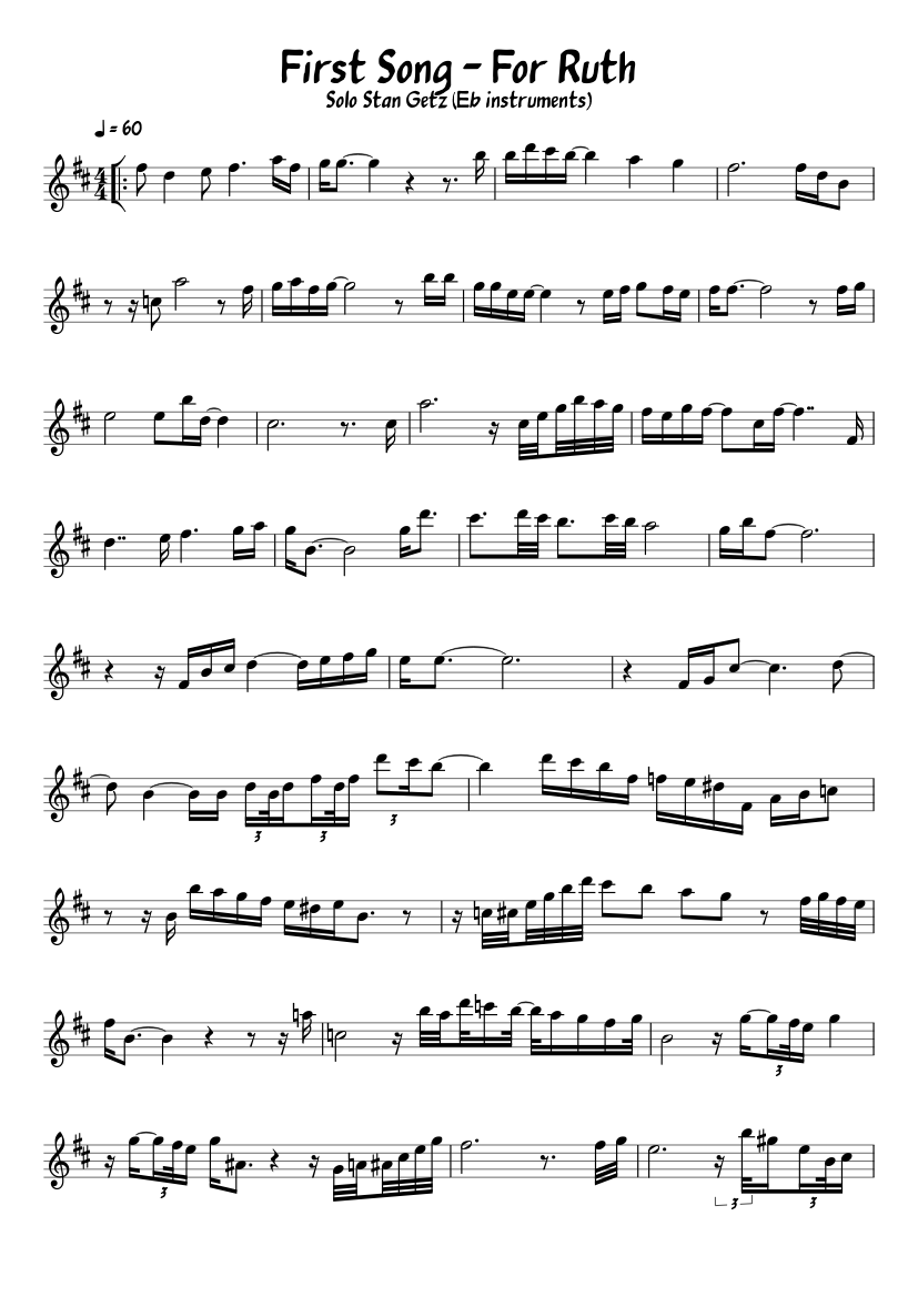 First Song Sheet music for Piano (Solo) | Musescore.com