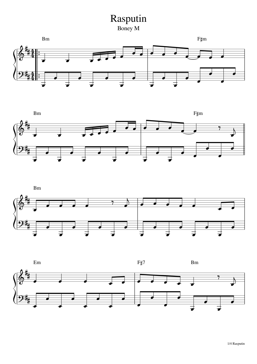 rasputin-piano-sheet-music-for-piano-solo-easy-musescore