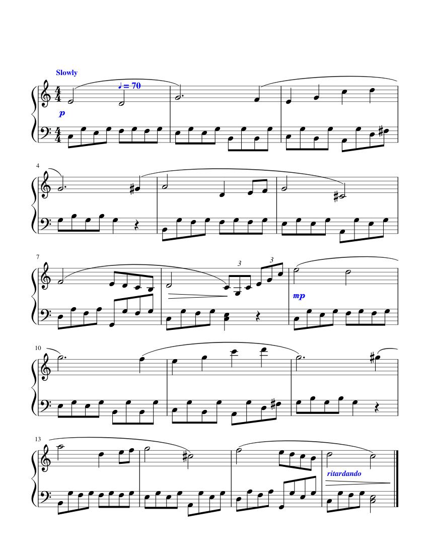 Piano Sonata No.8, Op.13 - Ludwig van Beethoven Sheet music for Piano ...
