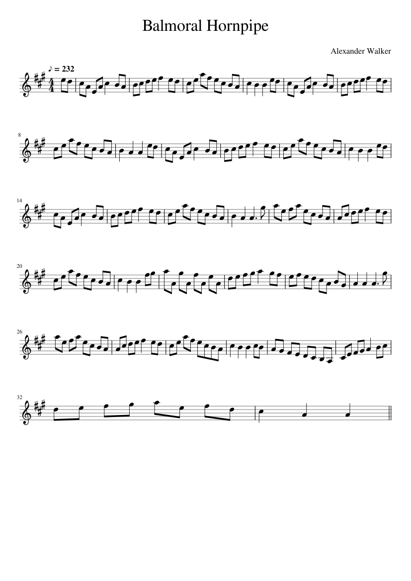 Balmoral Hornpipe