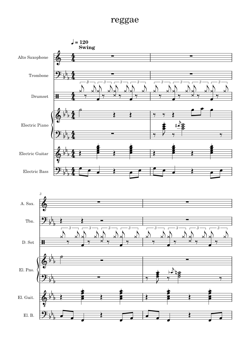 reggae set breif comp – 20nugent_d Sheet music for Piano, Trombone ...