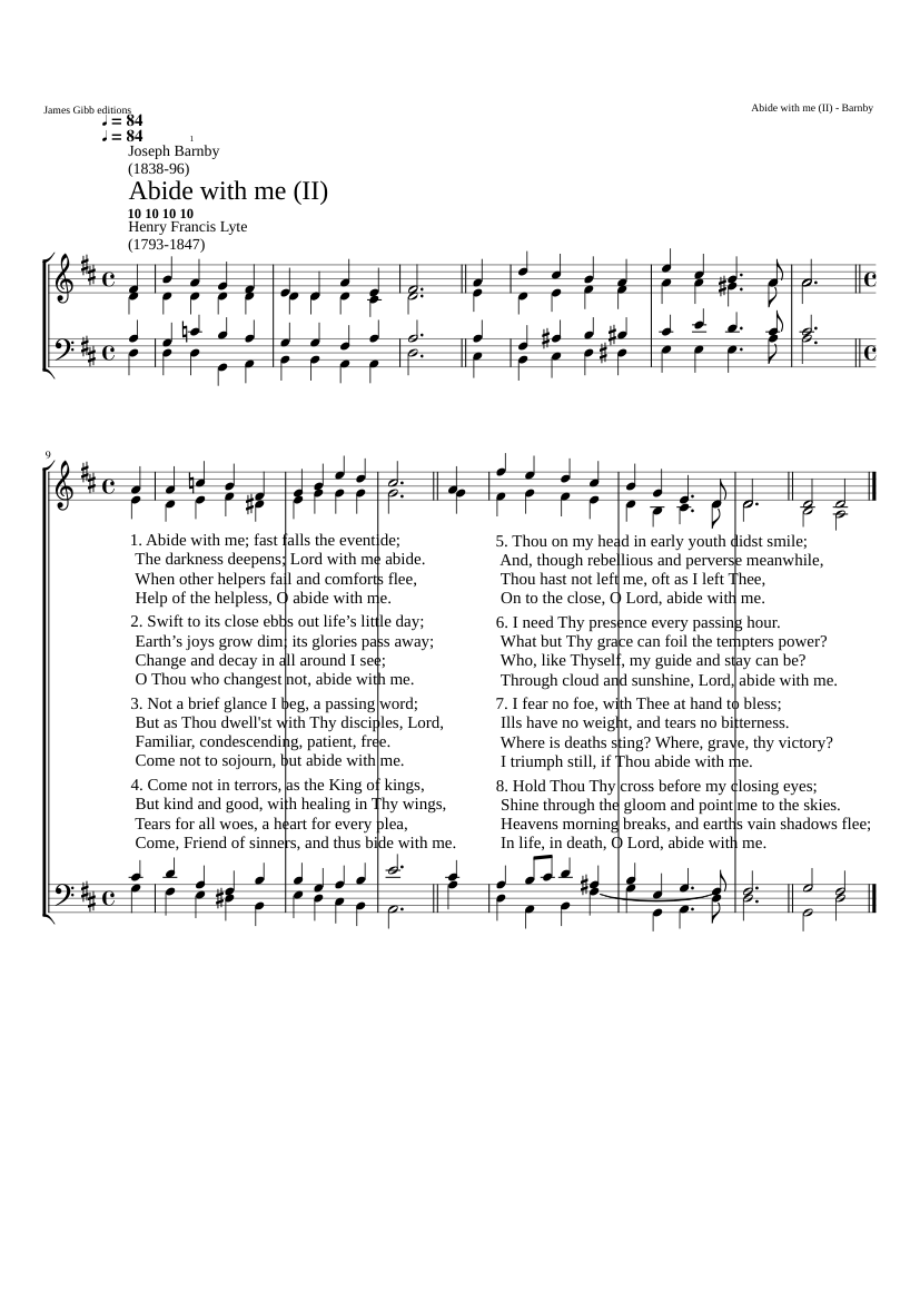 Abide with me (II)