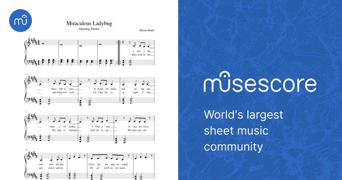 Miraculous Ladybug Sheet music for Piano (Solo) | Musescore.com
