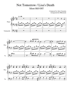 Free not tomorrow by Akira Yamaoka sheet music | Download PDF or print on  Musescore.com