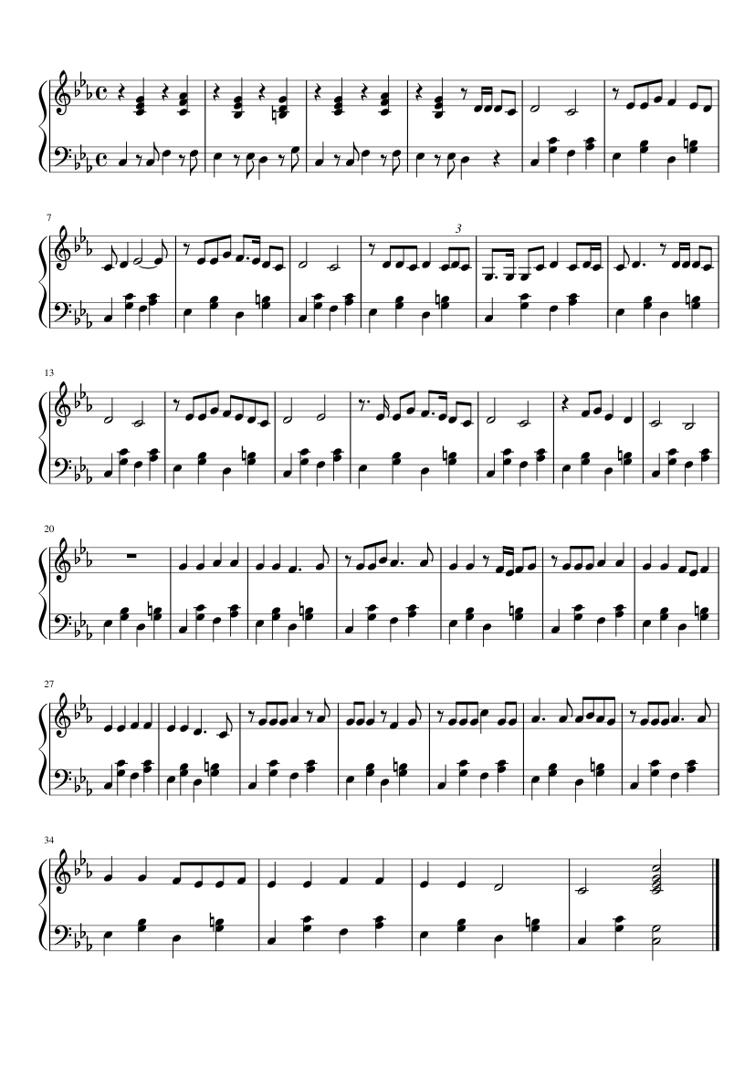 la dernière danse Sheet music for Piano (Solo) Easy | Musescore.com