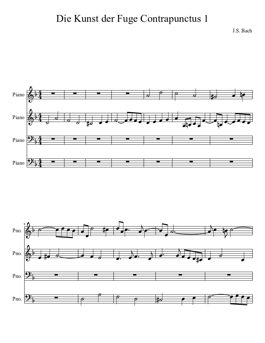 Die Kunst der Fuge BWV 1080