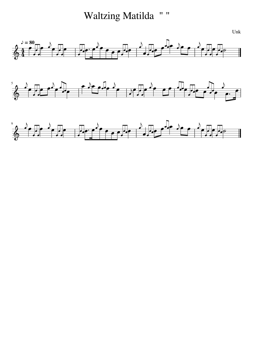 Waltzing Matilda