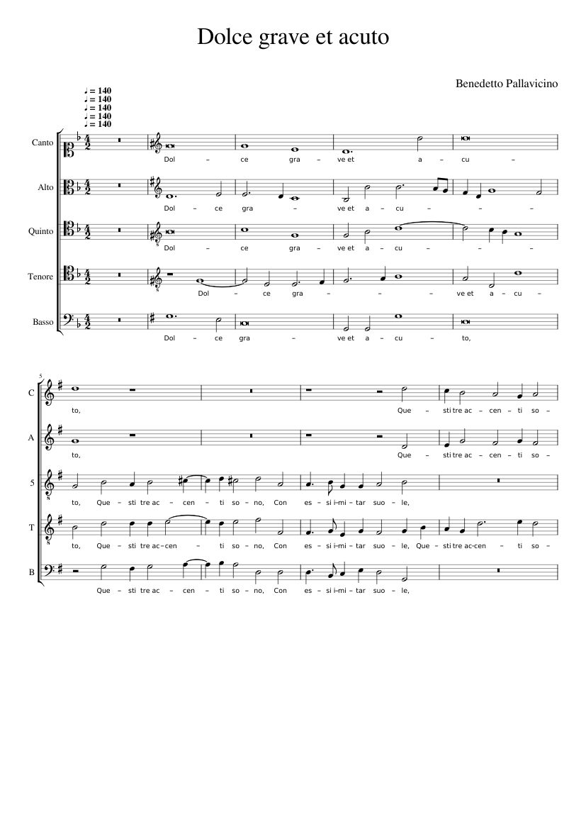 Dolce grave et acuto