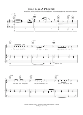 Free rise like a phoenix by Conchita Wurst sheet music | Download PDF or  print on Musescore.com