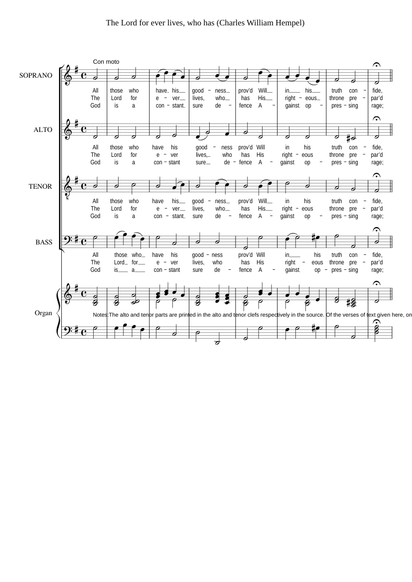 The Lord for ever lives who has