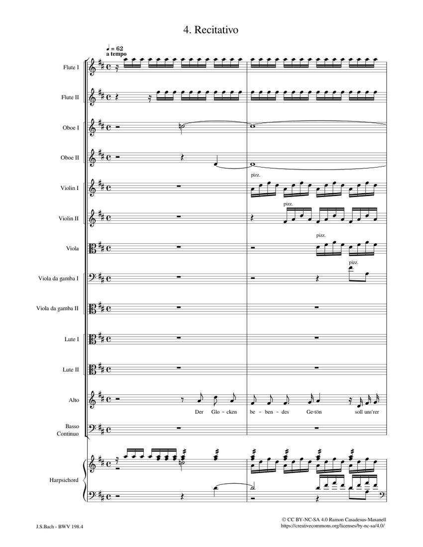 Laß, Fürstin, laß noch einen Strahl, BWV 198 / Mvt. 4 Johann