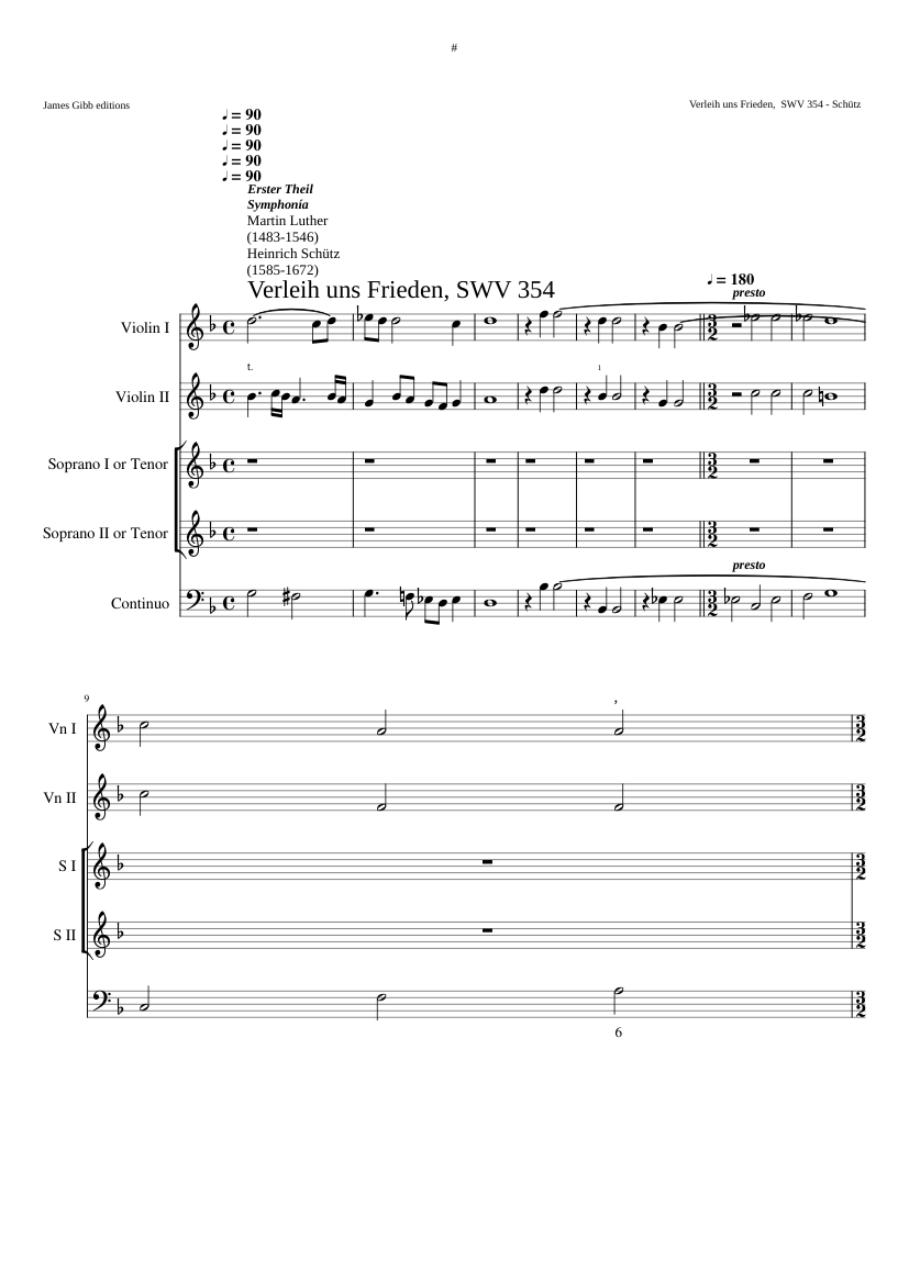 Verleih uns Frieden SWV 354