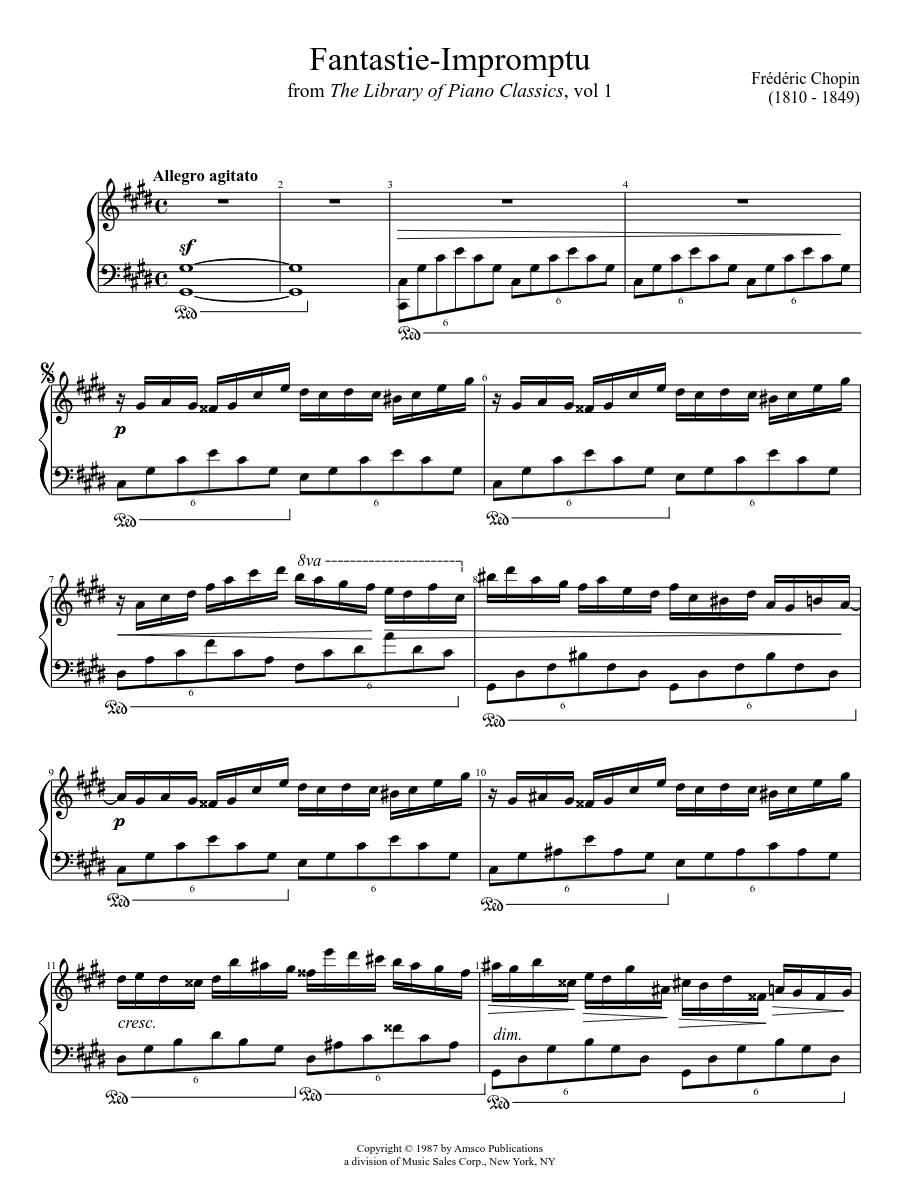 Fantasie-Impromptu by Chopin Sheet music for Piano (Solo) | Musescore.com