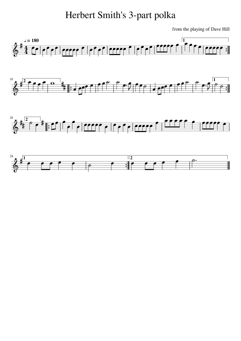 Herbert Smith's 3-part polka
