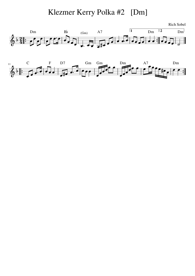 Klezmer Kerry Polka 2