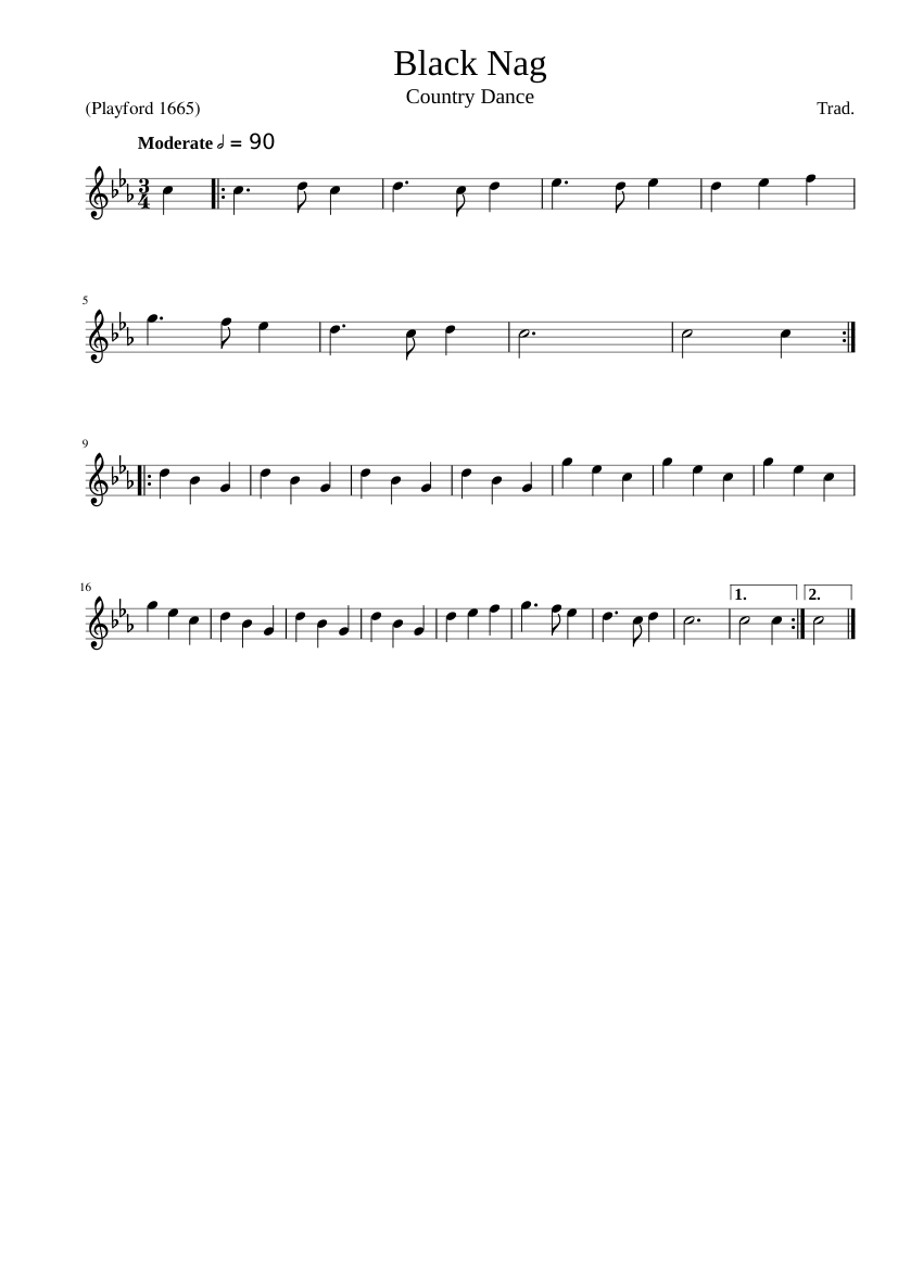 Free Violin Sheet Music – Black And White Rag – Fiddle – Michael Kravchuk