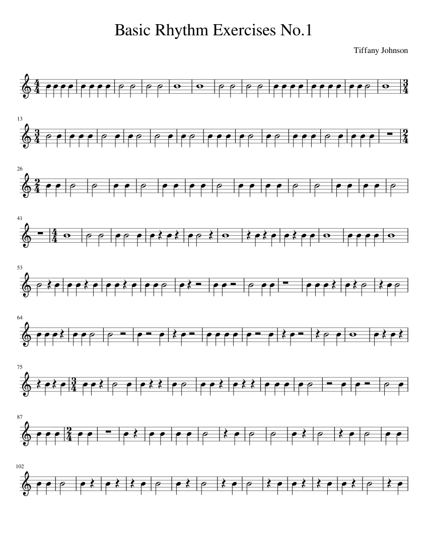 Basic Rhythm Exercises No 1