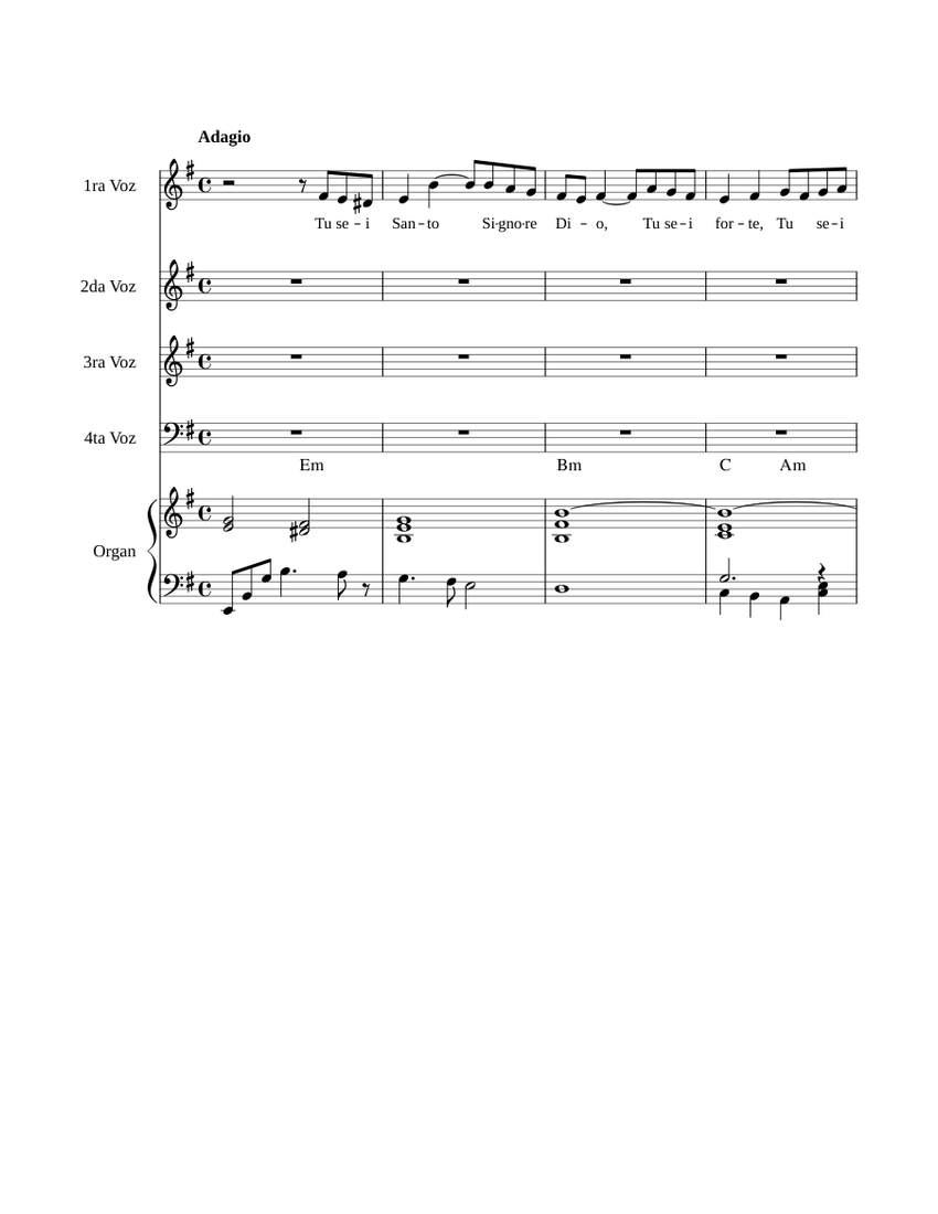 Lodi al' altissimo Sheet music for Organ (Solo) | Download and print in ...