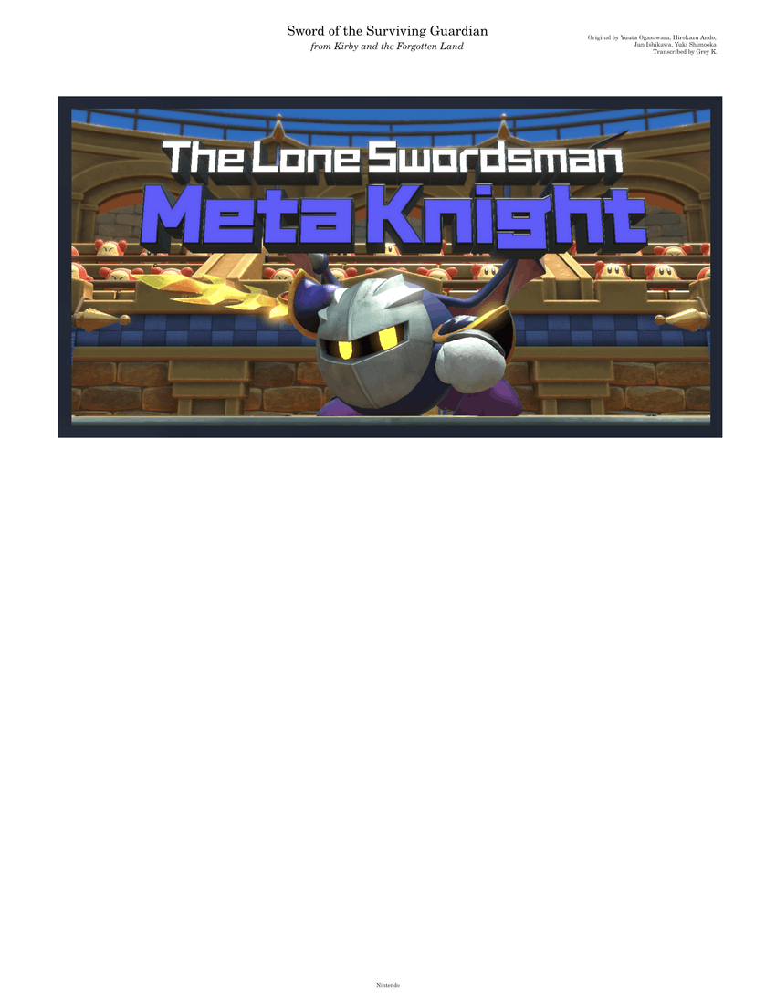 Sword of the Surviving Guardian (vs. Meta Knight) - Kirby and the ...