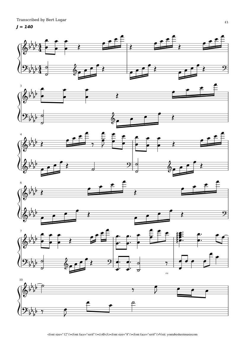 Avicii levels Sheet music for Piano (Solo) | Musescore.com