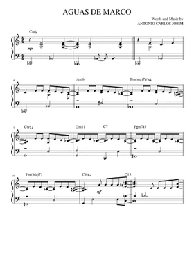 Free Aguas De Marco by Antônio Carlos Jobim sheet music | Download PDF or  print on Musescore.com