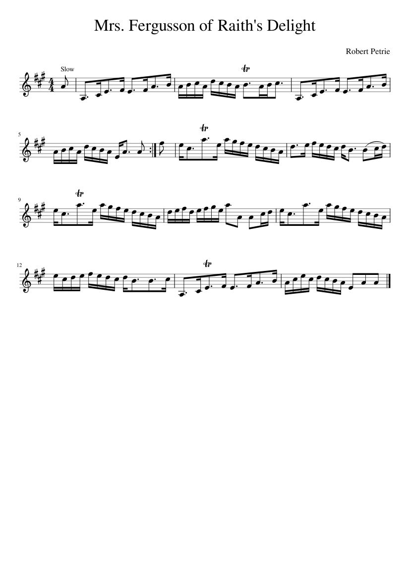 Mrs. Fergusson of Raith's Delight