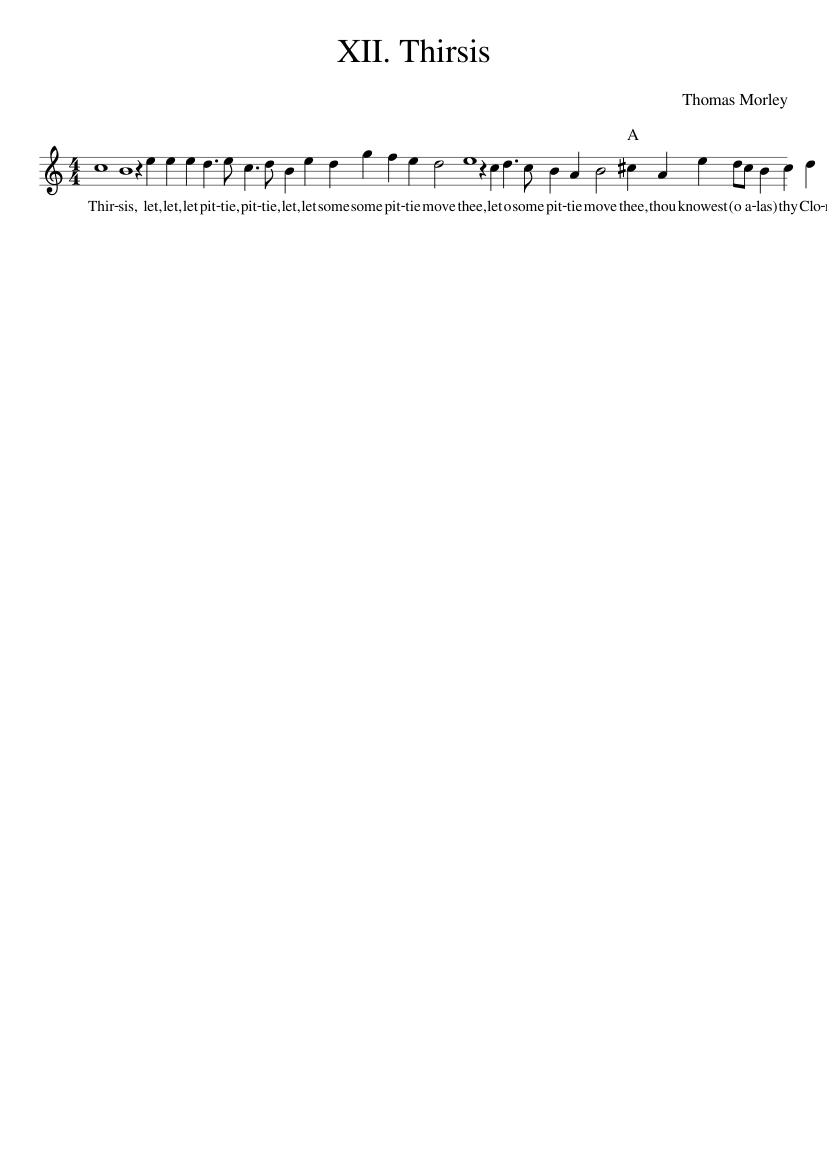 XII. Thirsis