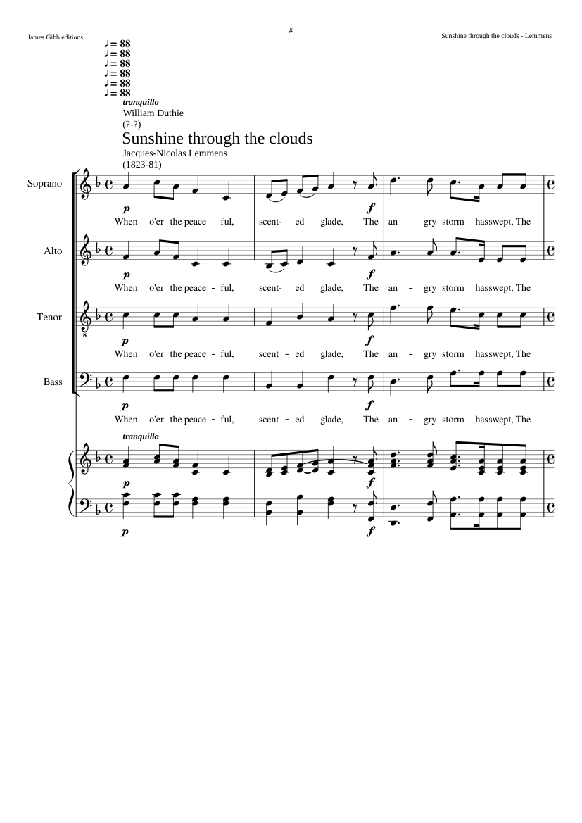 Sunshine Through the Clouds