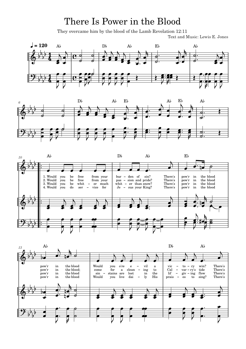 There Is Power in the Blood Sheet music for Piano (Mixed Trio ...