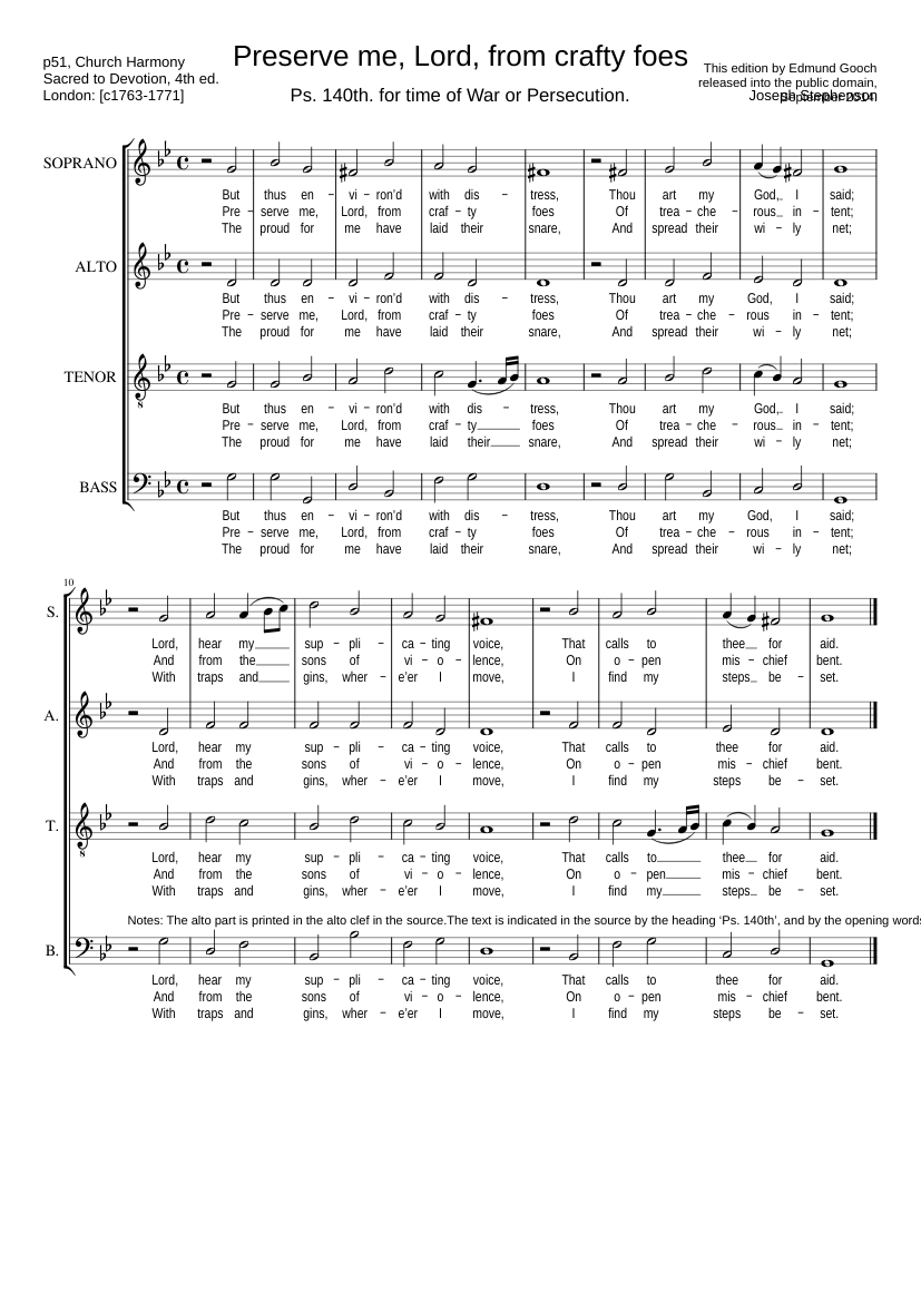 Preserve me Lord from crafty foes