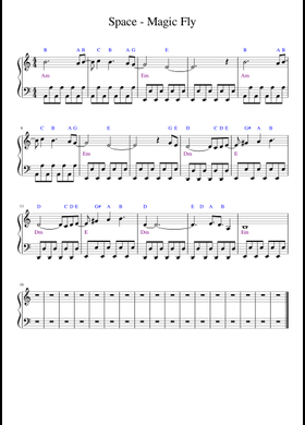 Free Magic Fly By Space Sheet Music | Download PDF Or Print On.