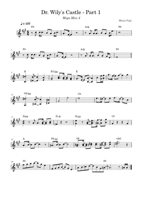 Mega Man 4 (NES) sheet music | Play, print, and download in PDF or MIDI  sheet music on Musescore.com