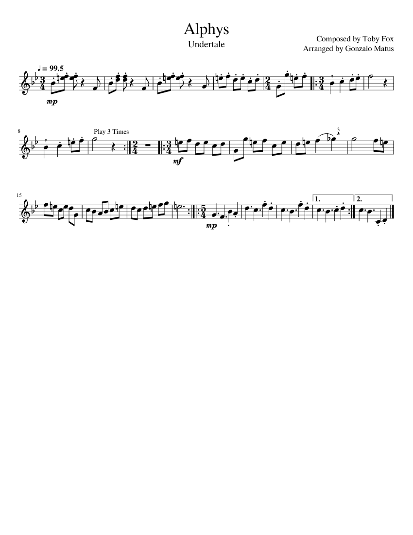 Alphys - Violin Solo