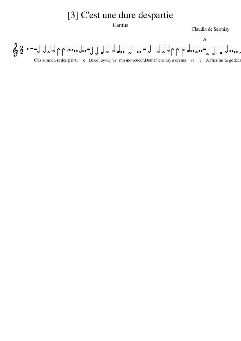 [3] C'est une dure despartie