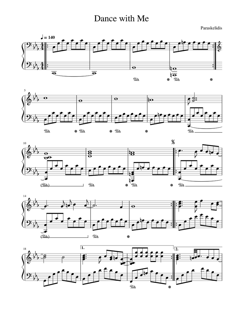Dance With Me Sheet music for Piano (Solo) | Musescore.com