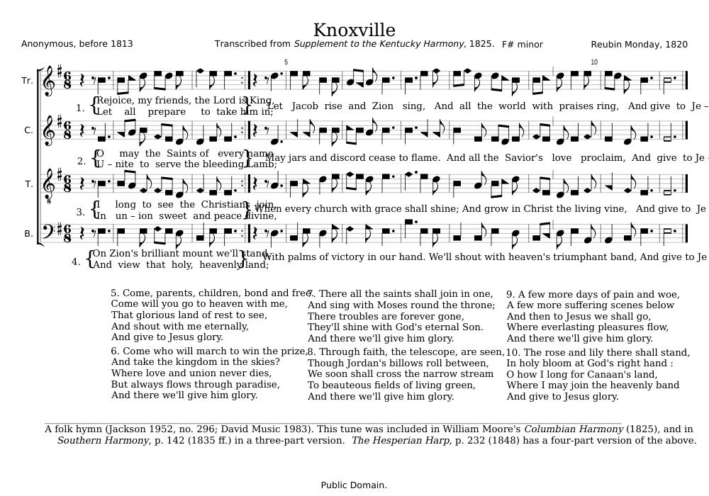 Knoxville - Reubin Monday