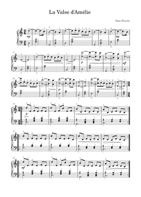 Free Yann Tiersen sheet music | Download PDF or print on Musescore.com