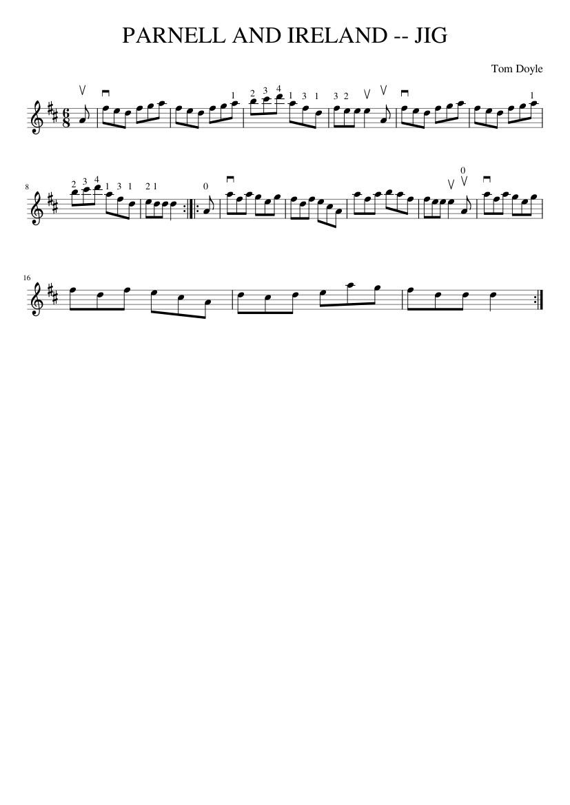 PARNELL AND IRELAND -- JIG