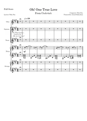 Oh! One True Love (061) Sheet music for Piano (Solo) Easy