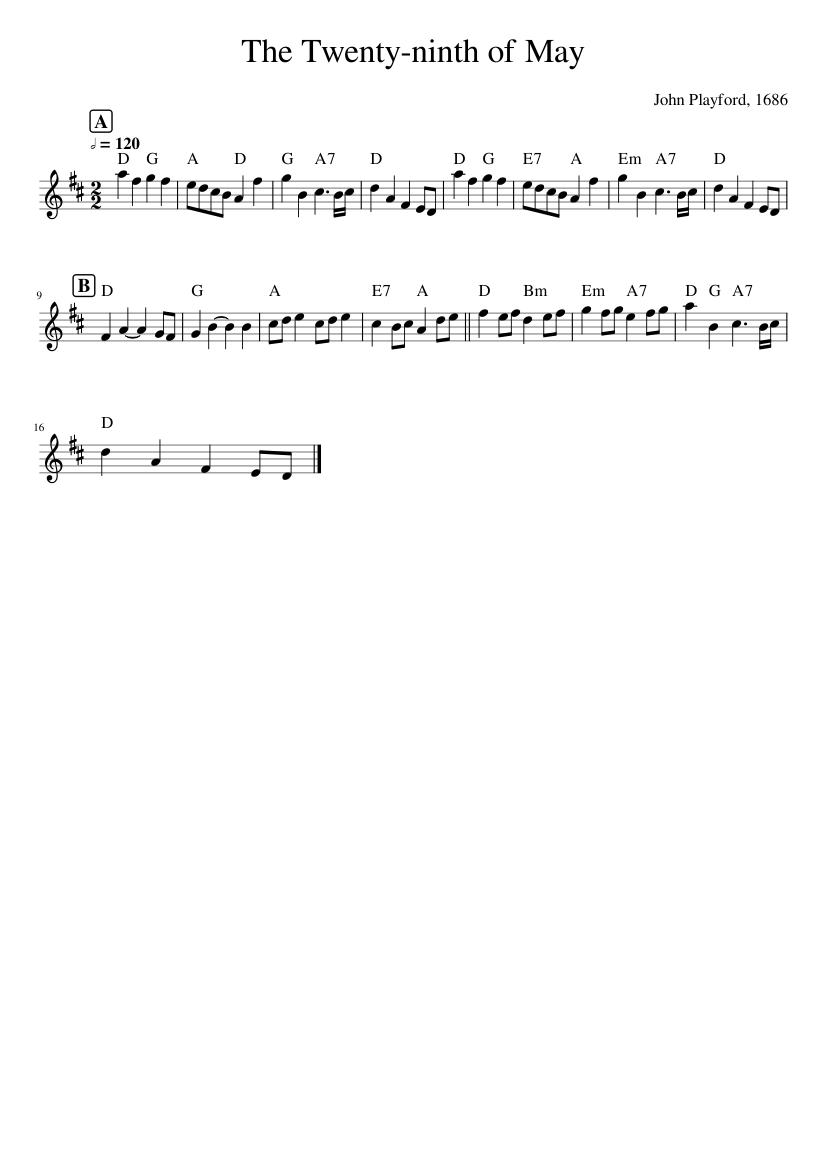 The Twenty-Ninth of May