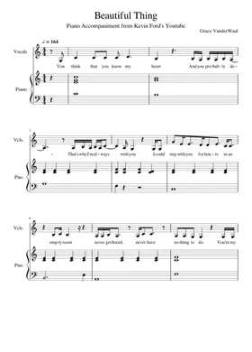 Free Beautiful Thing by Grace VanderWaal sheet music | Download PDF or  print on Musescore.com