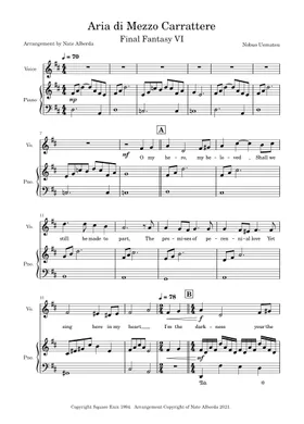 Free Aria Di Mezzo Carattere by Nobuo Uematsu sheet music | Download PDF or  print on Musescore.com