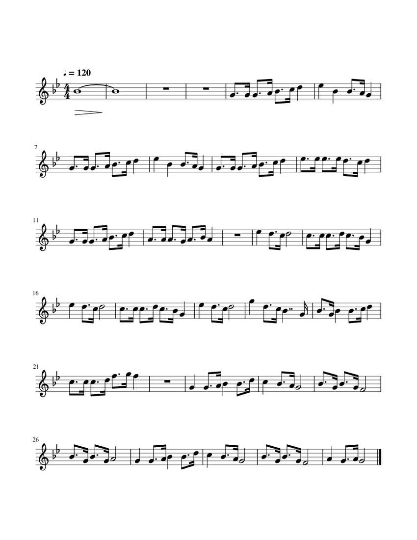 Diggy diggy hole - Trumpet Sheet music for Voice (other) (Solo) |  Musescore.com