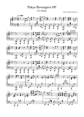 Free Cry Baby by Official HIGE DANdism sheet music | Download PDF or print  on Musescore.com
