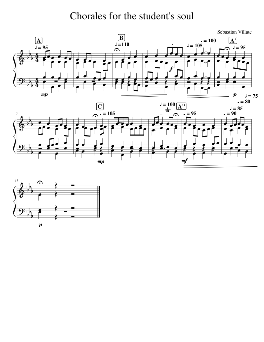 Chorales for the student's soul