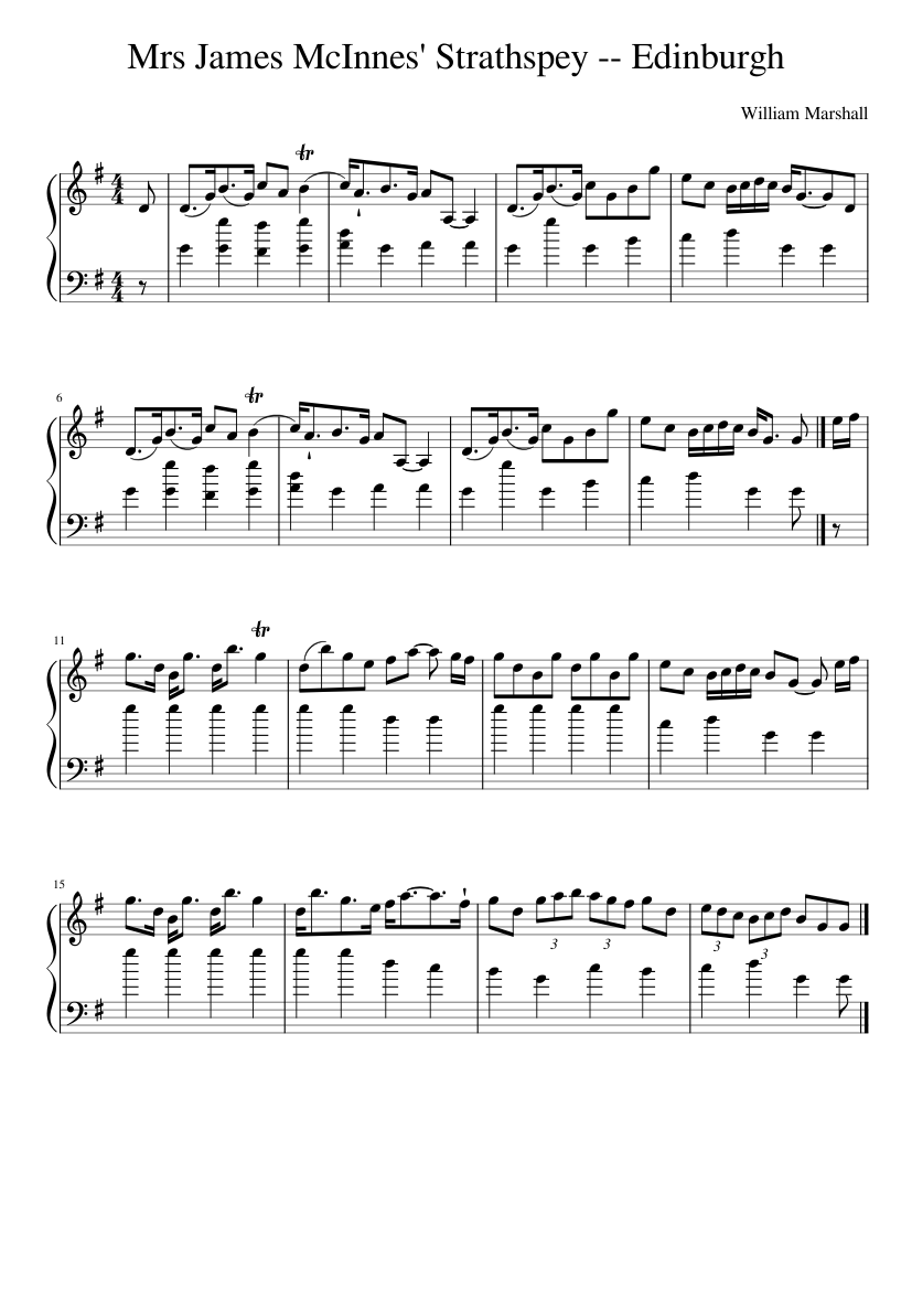 Mrs James McInnes' Strathspey -- Edinburgh